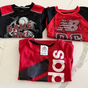 Kid's Adidas Logo, New Balance, & Healthtex Short Sleeve T-shirts Sizes 2T & 3T